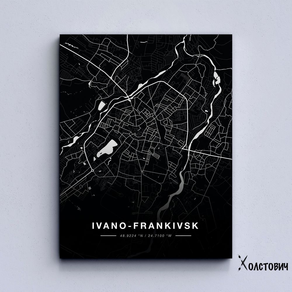 Картина Ivano-Frankivsk map