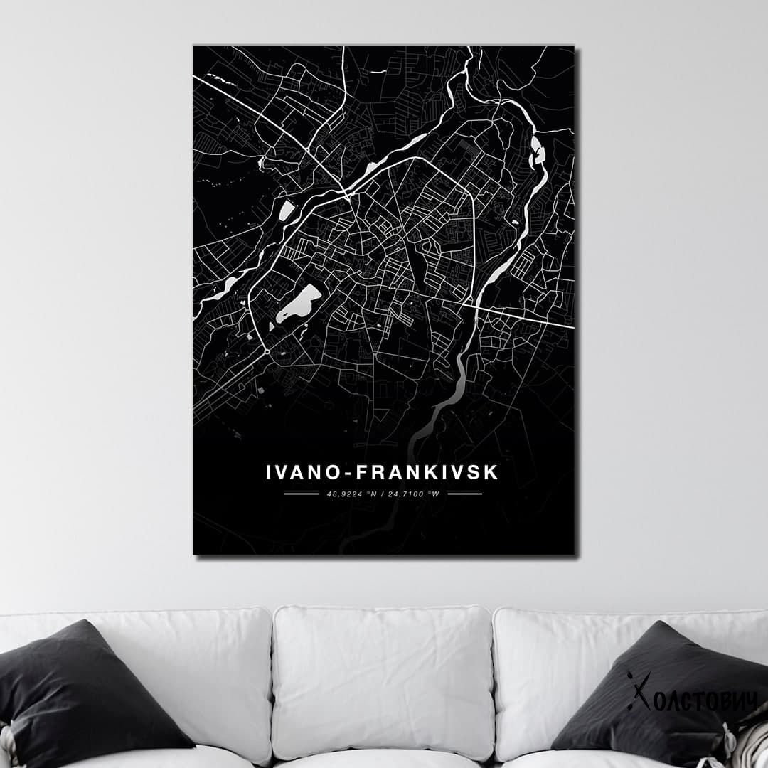 Картина Ivano-Frankivsk map