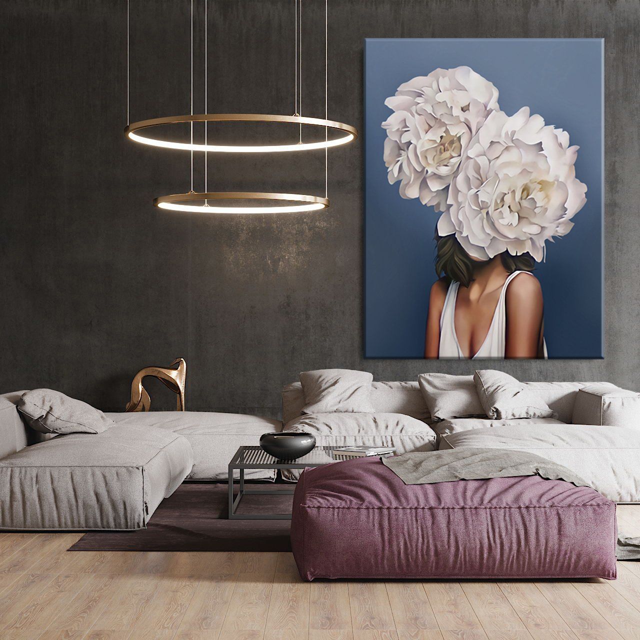 Картина Flower White Girl