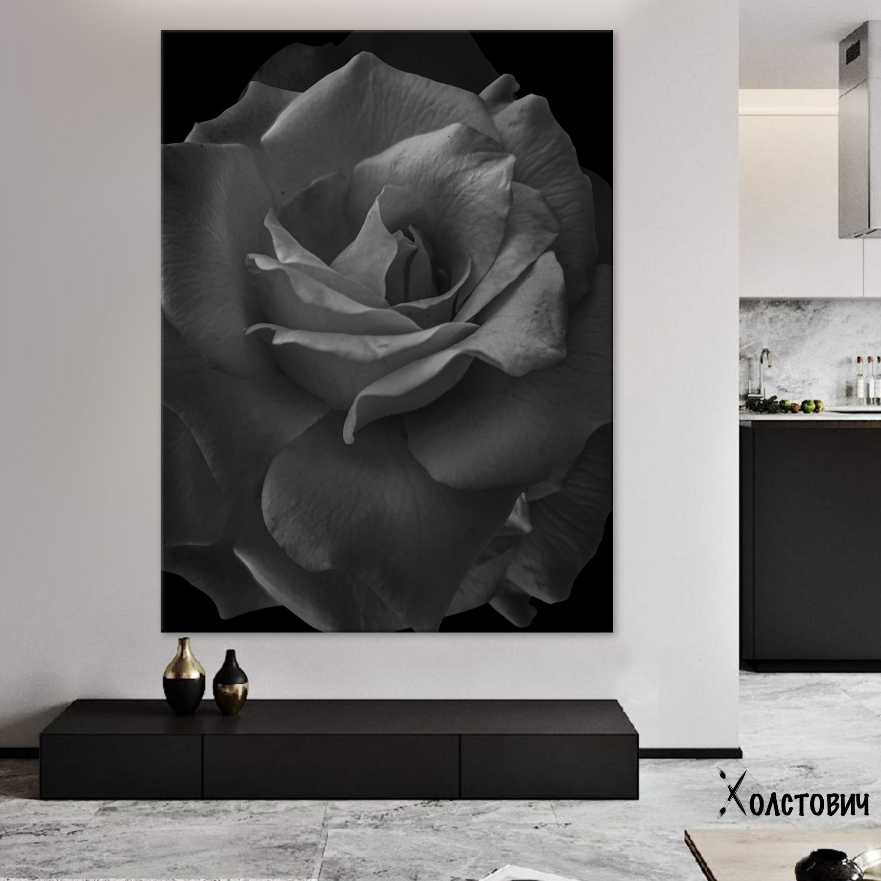 Картина Black rose