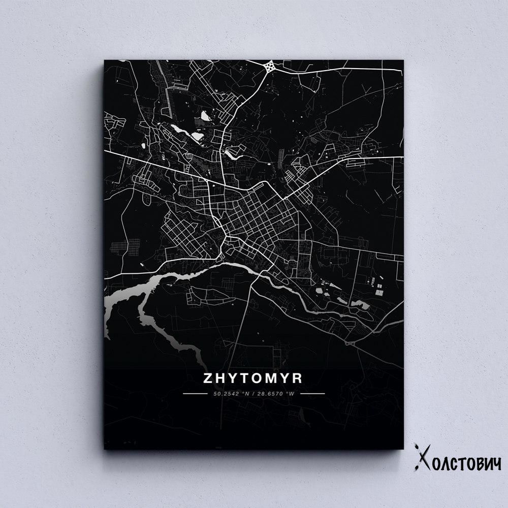 Картина Zhytomyr map