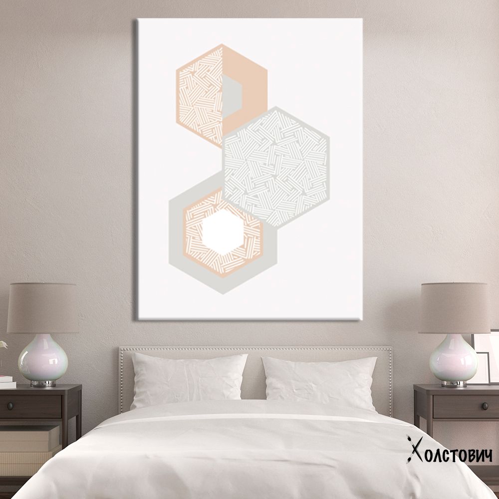 Картина Hexagons Abstraction