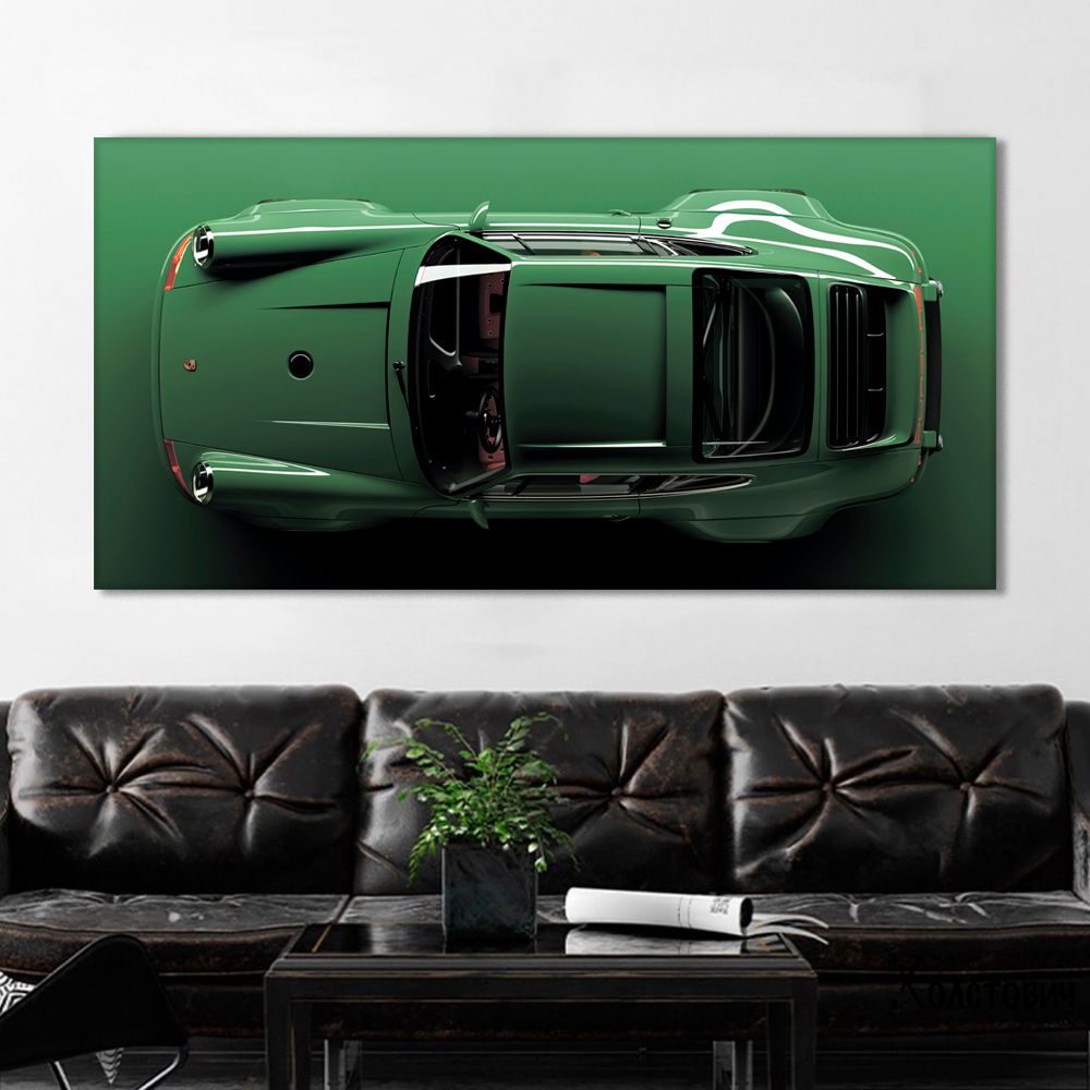 Картина Green Porshe 911