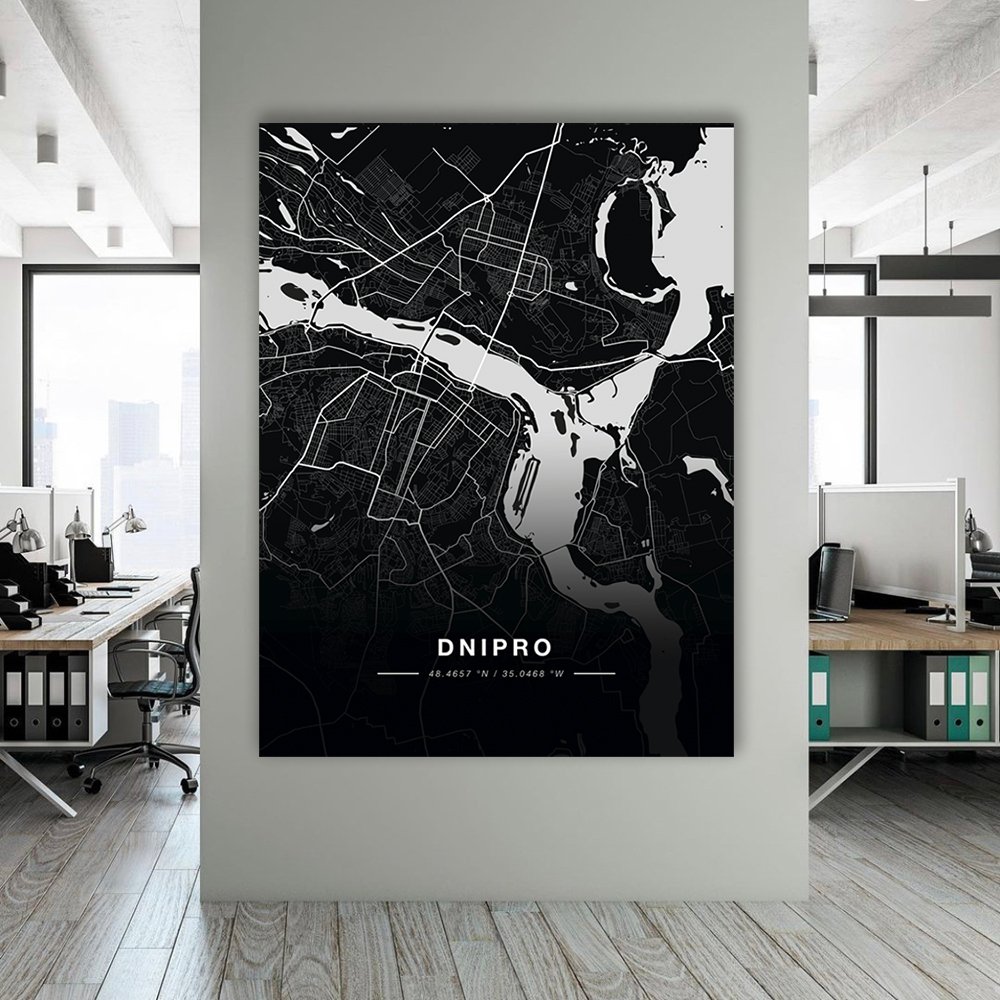 Картина Dnipro map