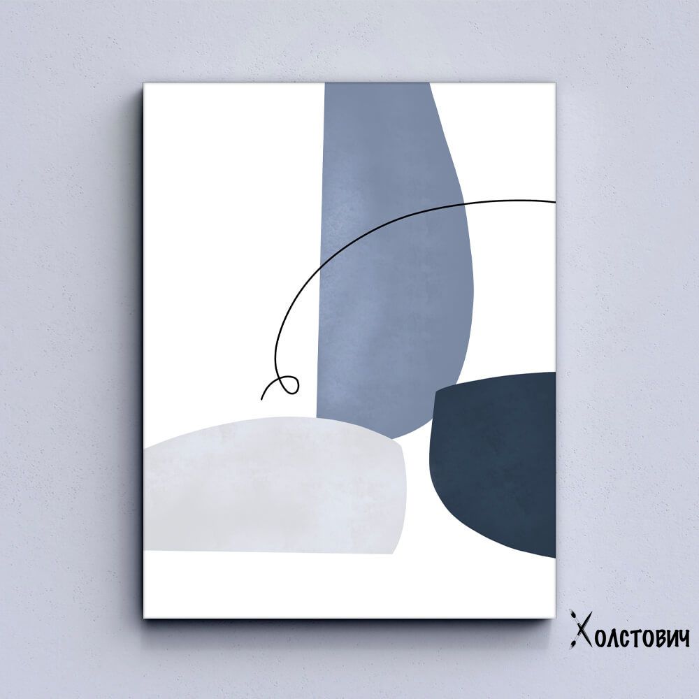 Модульна Картина Blue gray abstract