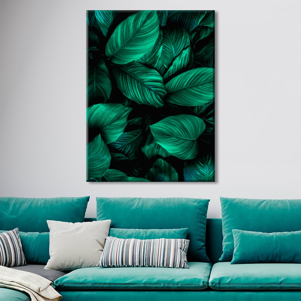 Картина Green tropical leaves