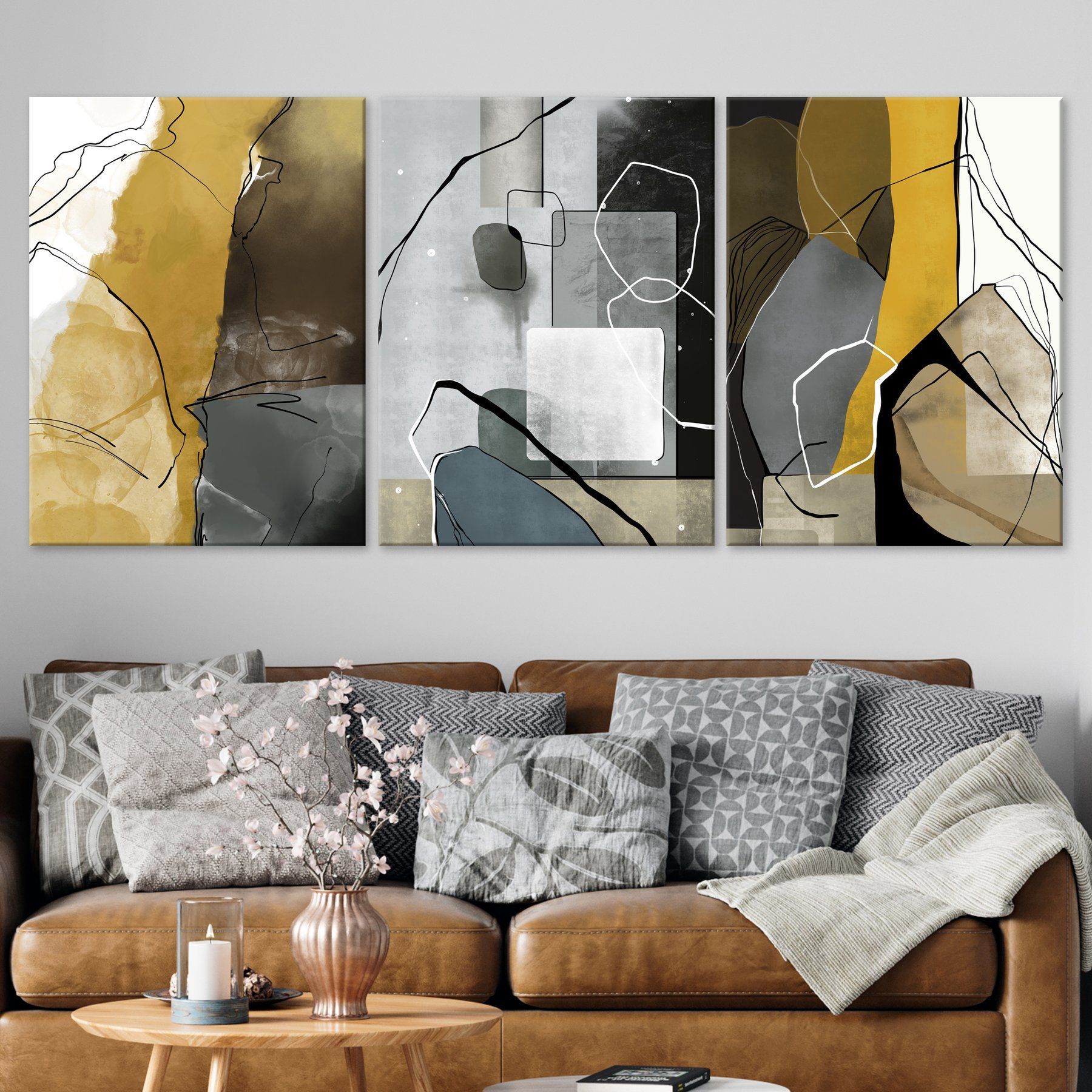 Модульная Картина Paint Abstract