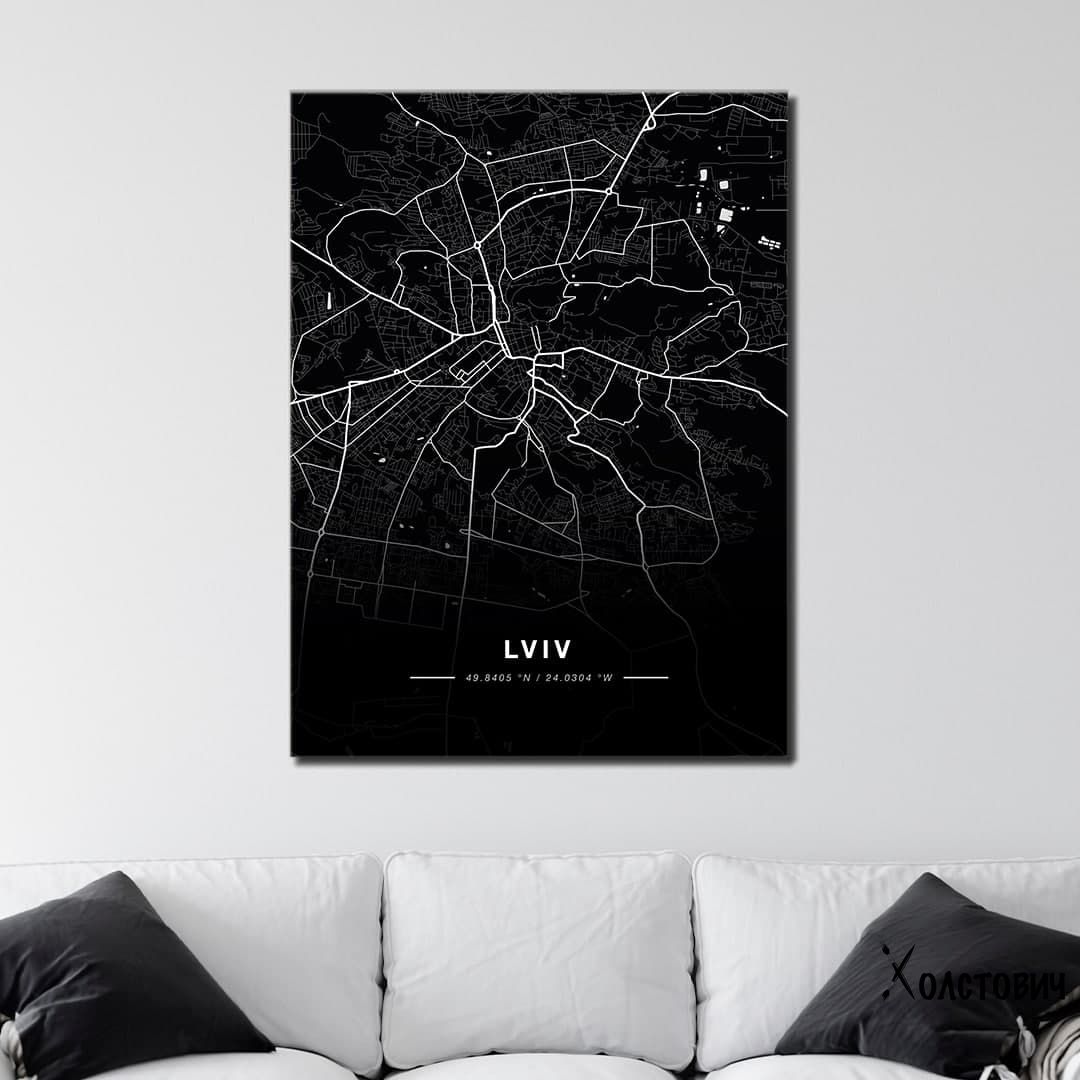 Картина Lviv map