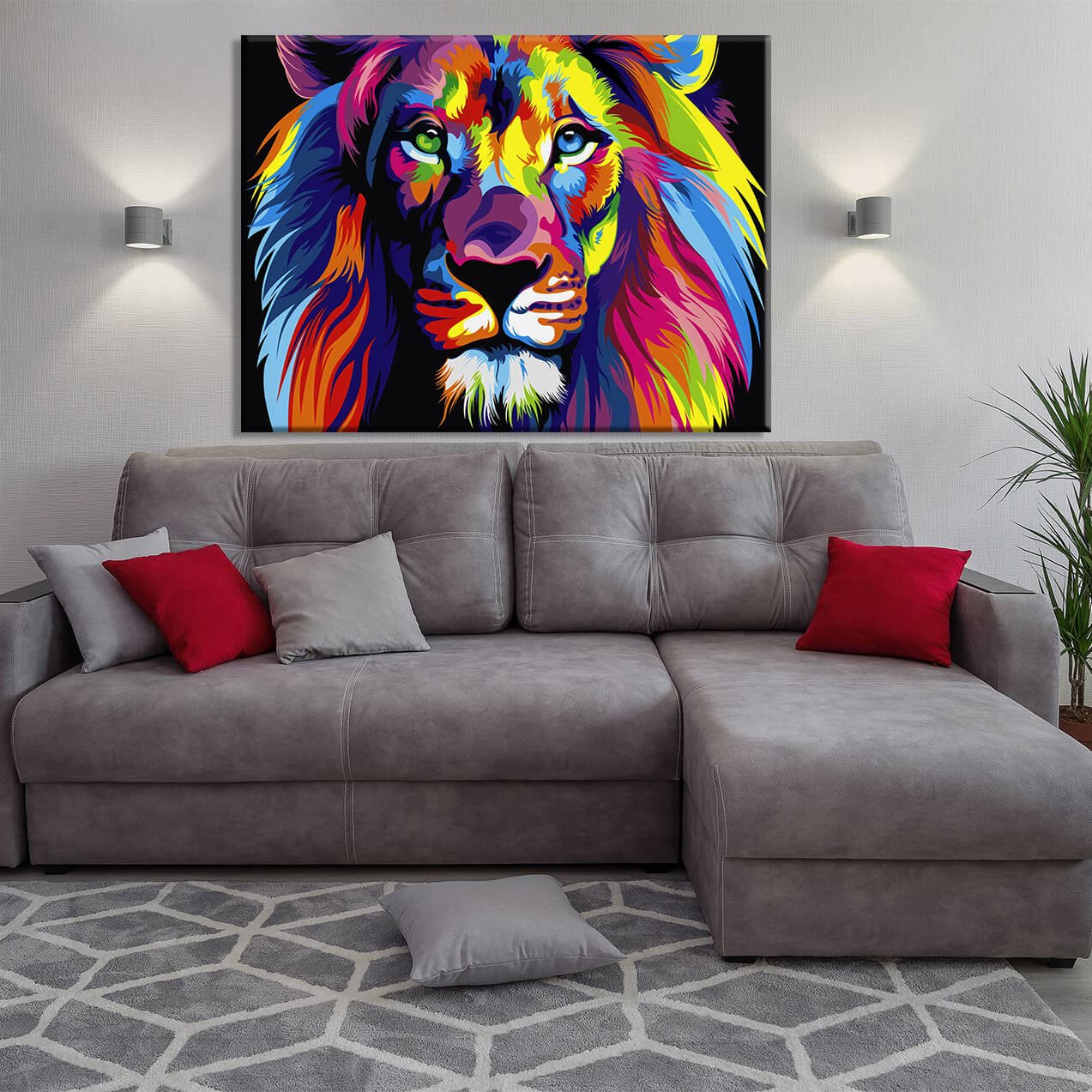 Картина Colorful Lion