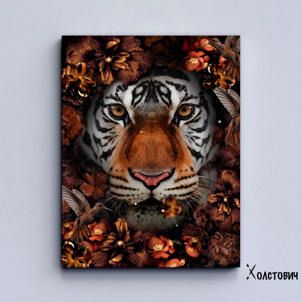 Картина Floral Tiger